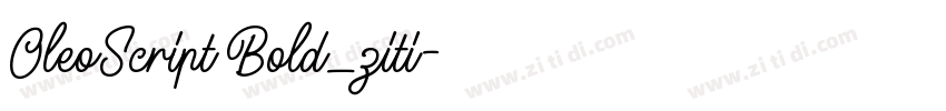 OleoScript Bold_ziti字体转换